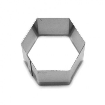 Mold, cookie cutter - Smolik - hexagon, 8.6 cm