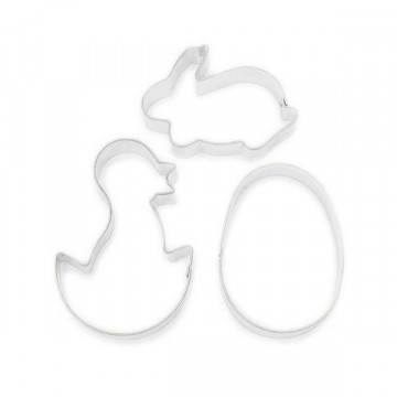 A set of cookie cutters and cutters - Smolik - Easter shapes, 3 pcs.