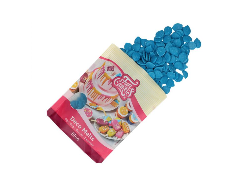 Pastylki Deco Melts - FunCakes - niebieskie, 250 g