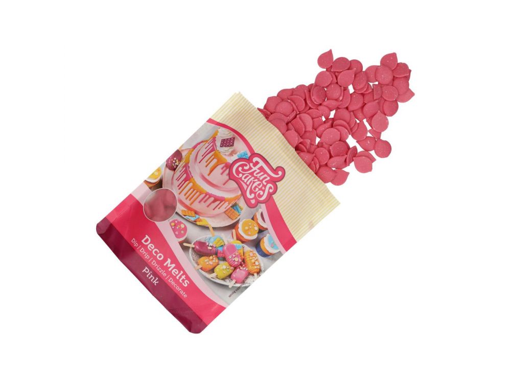 Deco Melts pastilles - FunCakes - pink, 250 g