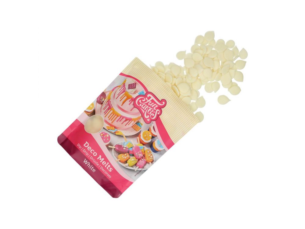 Deco Melts pastilles - FunCakes - white, 250 g