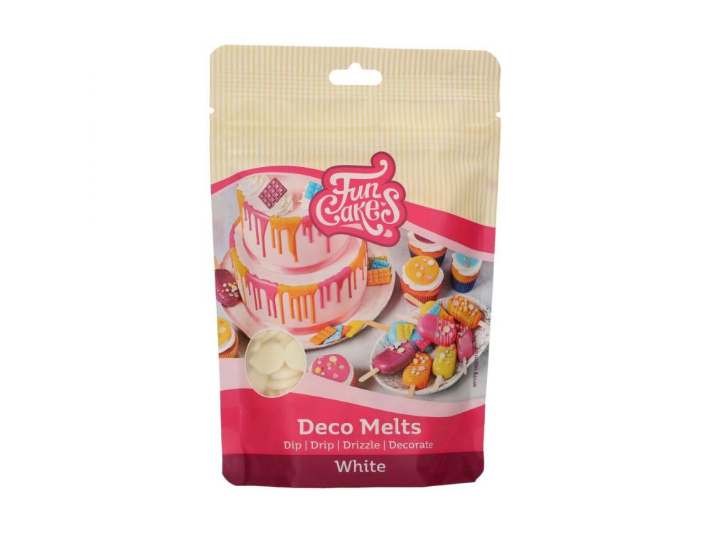 Pastylki Deco Melts - FunCakes - białe, 250 g