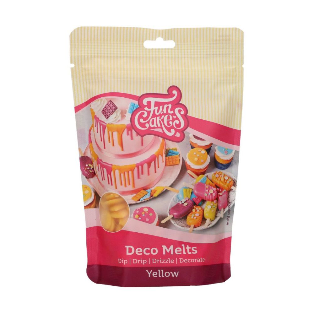 Pastylki Deco Melts - FunCakes - żółte, 250 g