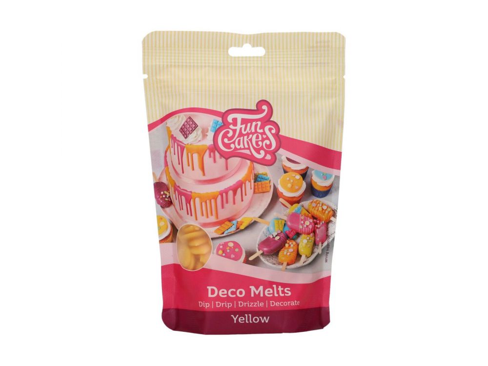 Pastylki Deco Melts - FunCakes - żółte, 250 g