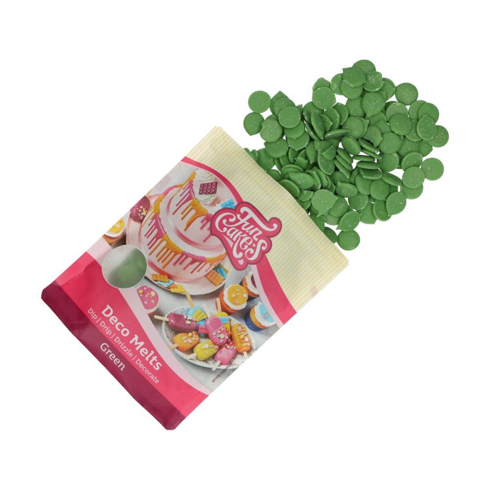 Pastylki Deco Melts - FunCakes - zielone, 250 g