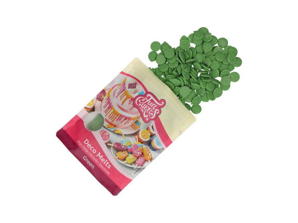 Deco Melts pastilles - FunCakes - green, 250 g