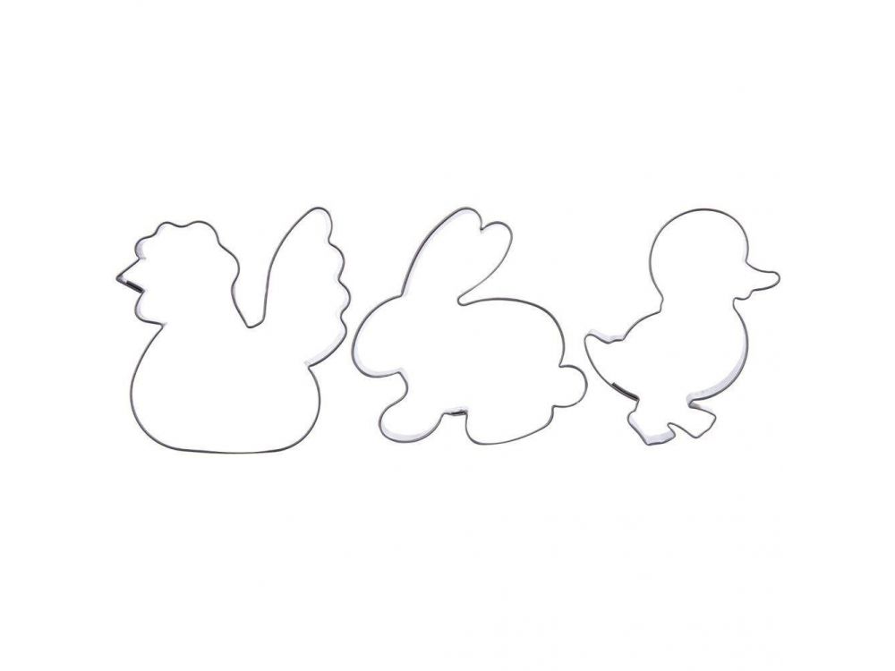 Set of cookie cutters - Orion - Easter mix, 3 pcs.