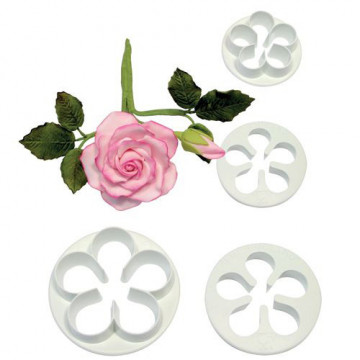 Set of cookie cutters - PME - flower, 4 pcs.