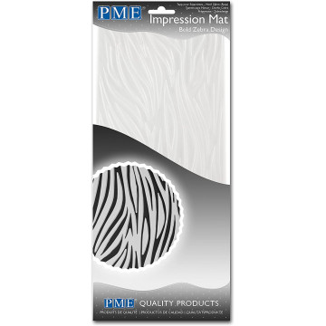 Mata strukturalna do wzoru - PME - zebra, 15 x 30,5 cm