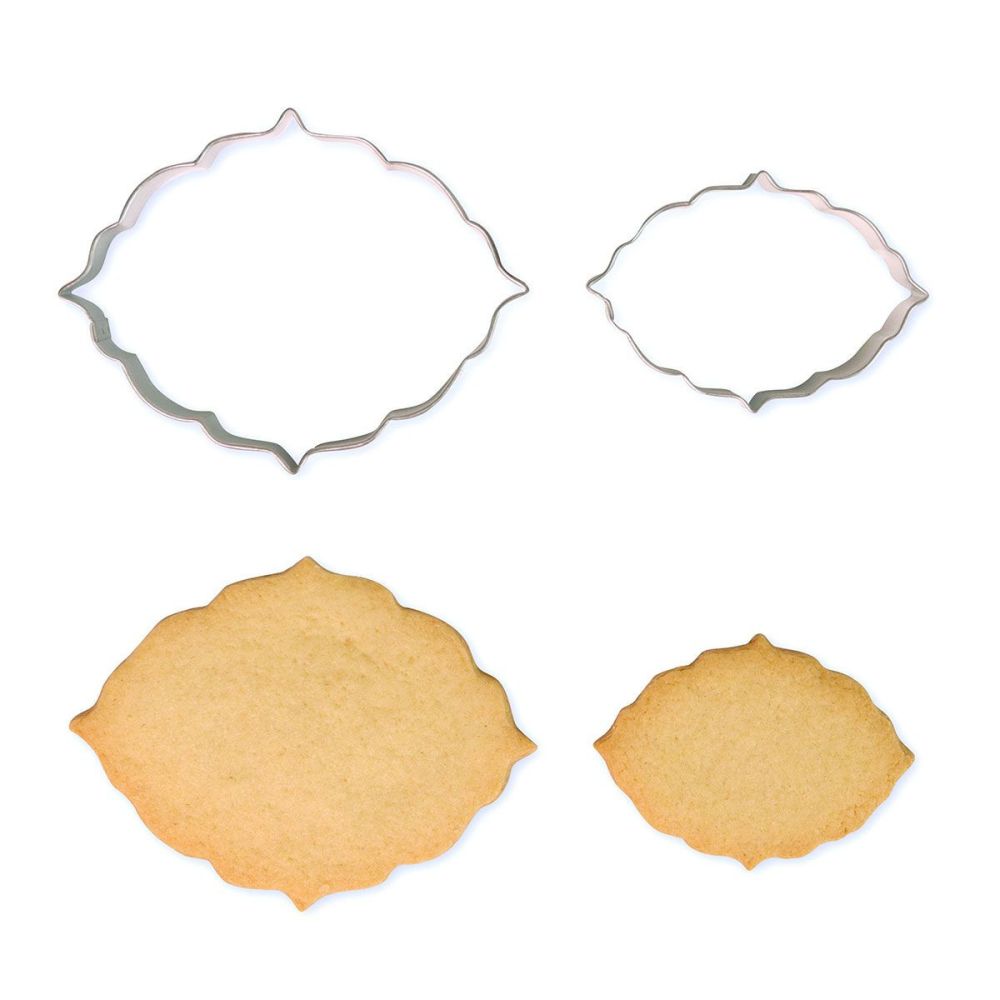 Molds, cookie cutters - PME - frames, pattern 6, 2 pcs.