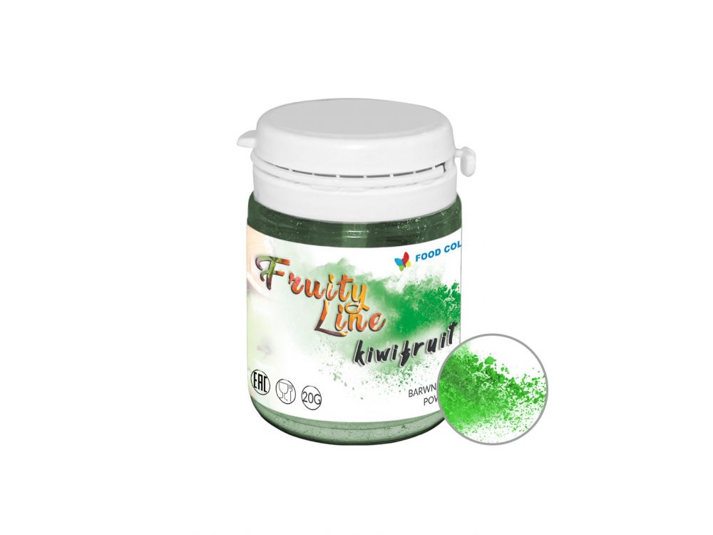 Barwnik naturalny w proszku - Food Colours - kiwifruit, zielony, 20 g