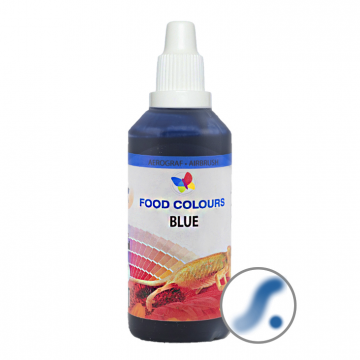 Barwnik w płynie do aerografu - Food Colours - niebieski, 60 ml