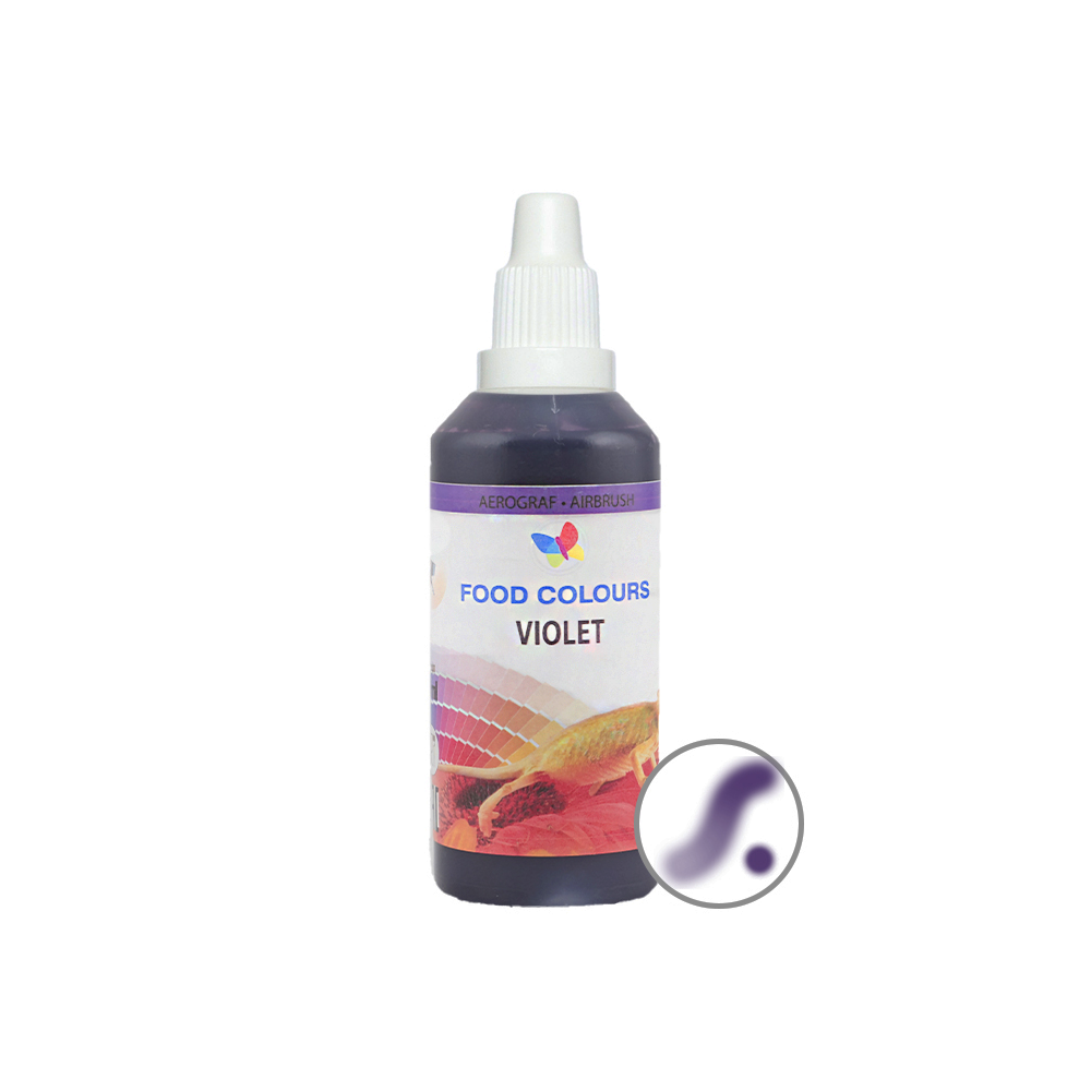 Liquid dye for airbrush - Food Colors - violet, 60 ml