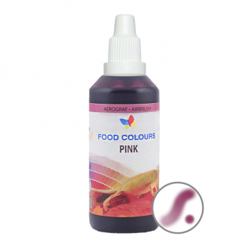 Barwnik w płynie do aerografu - Food Colours - różowy, 60 ml