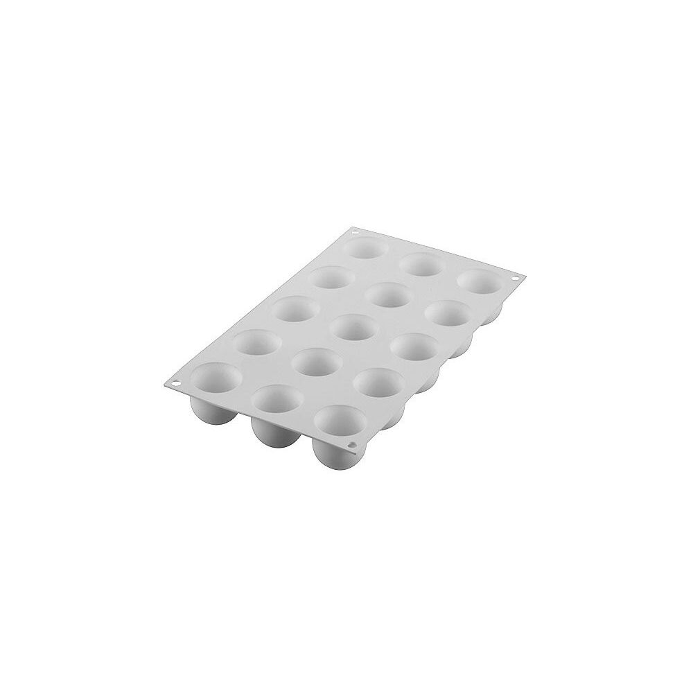 Silicone mold for monoportions - SilikoMart - Mini Puff, 15 pcs.