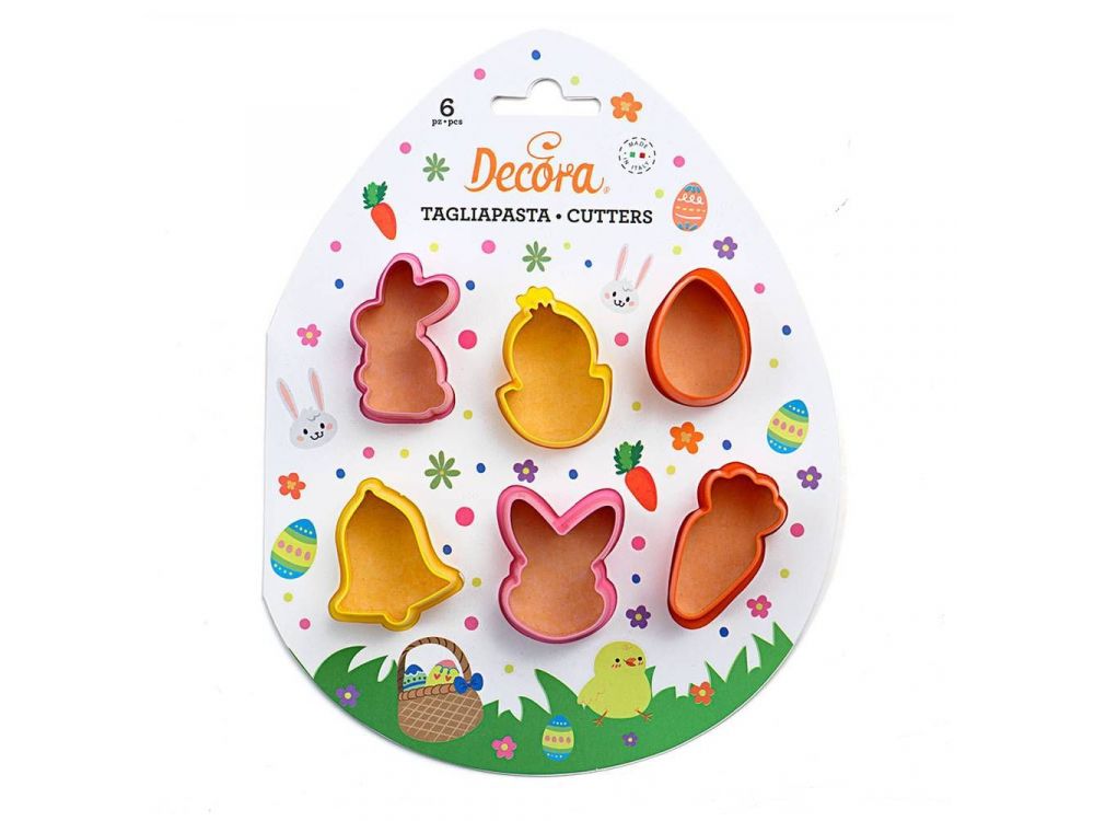 Molds, cookie cutters - Decora - Easter, 6 pcs.