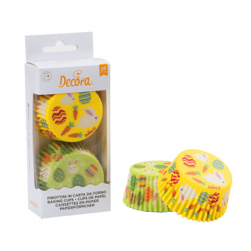 Muffin cases - Decora - Easter, 50 x 32 mm, 36 pcs.
