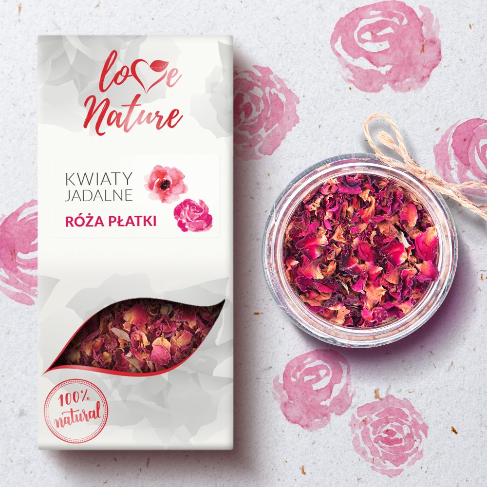 Edible flowers - Love Nature - rose petals, 20 g