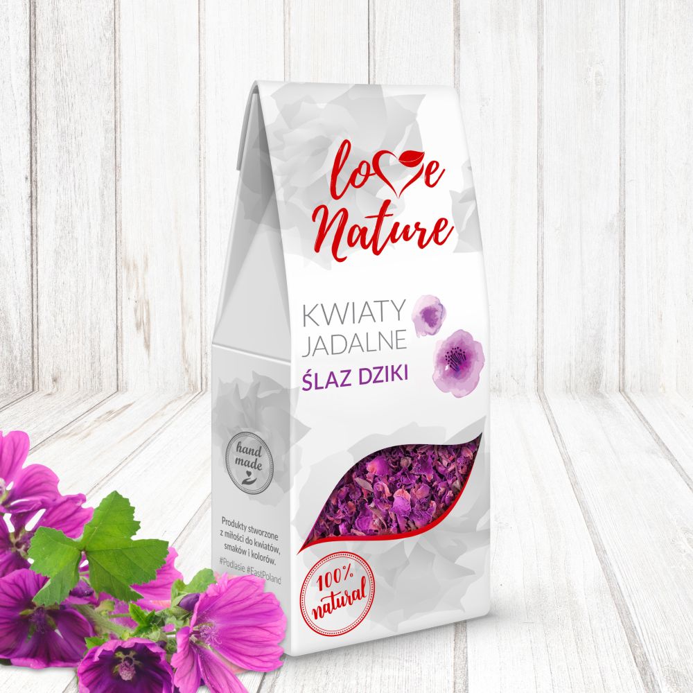 Edible flowers - Love Nature - wild mallow, 15 g