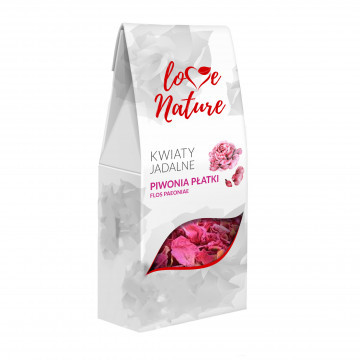 Kwiaty jadalne - Love Nature - płatki piwonii, 10 g