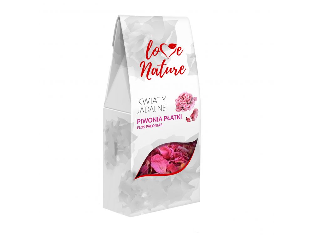 Kwiaty jadalne - Love Nature - płatki piwonii, 10 g