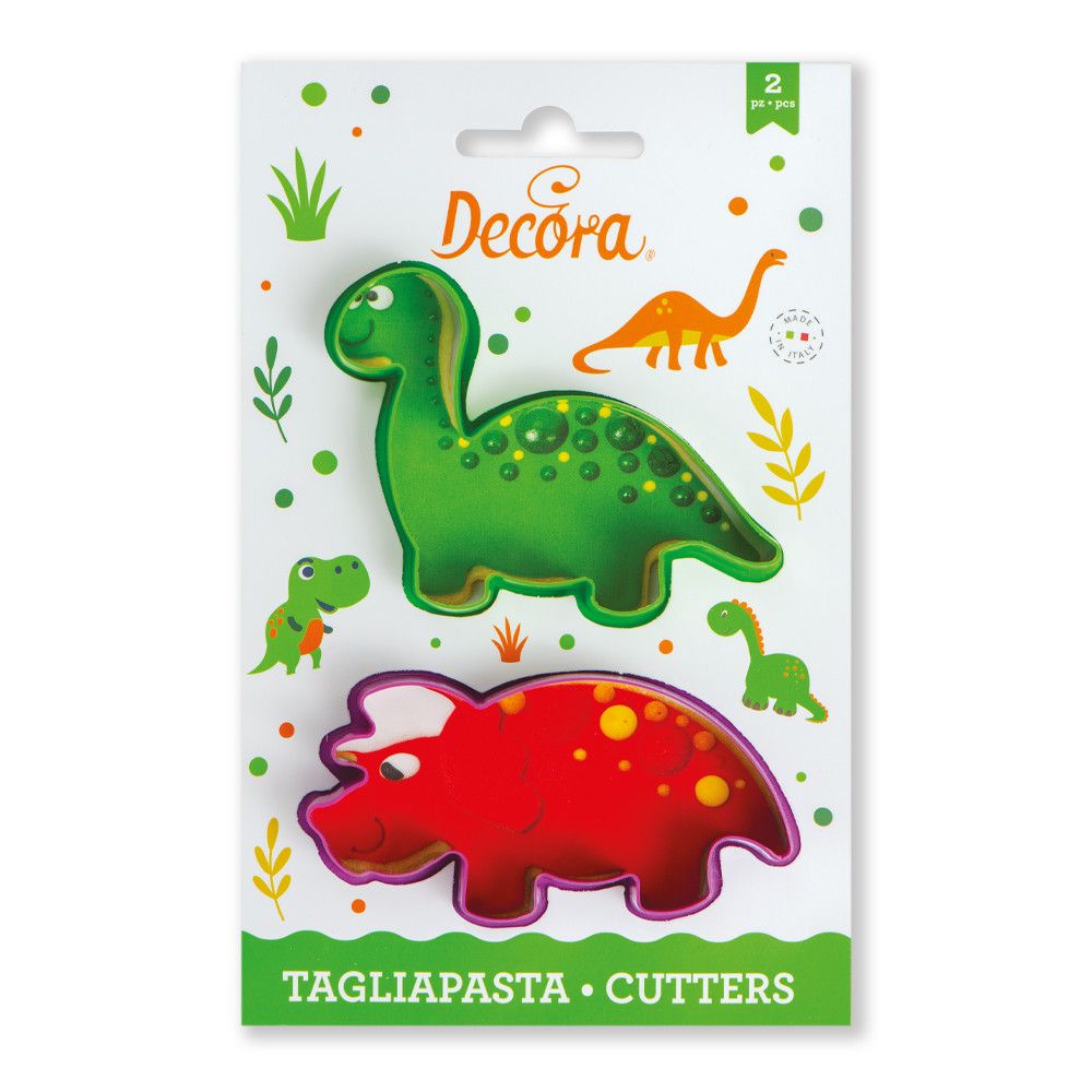 Molds, cookie cutters - Decora - dinosaurs, 2 pcs.