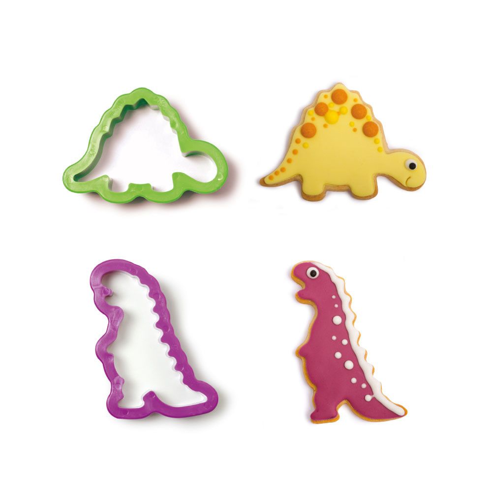 Molds, cookie cutters - Decora - dinosaurs, 2 pcs.