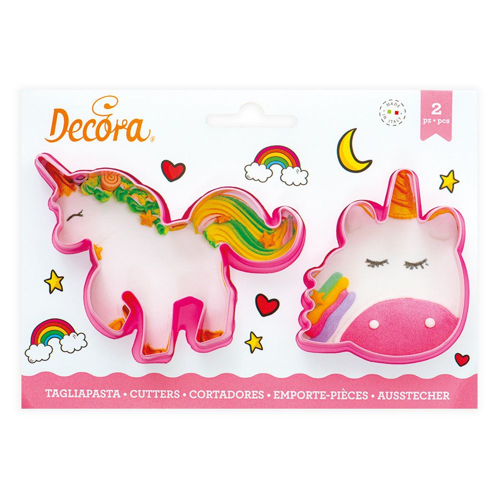 Molds, cookie cutters - Decora - unicorn, 2 pcs.