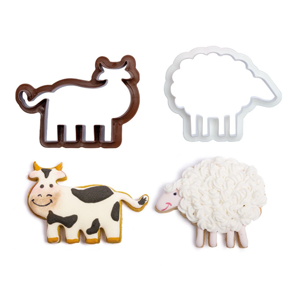 Molds, cookie cutters - Decora - farm animals, 4 pcs.