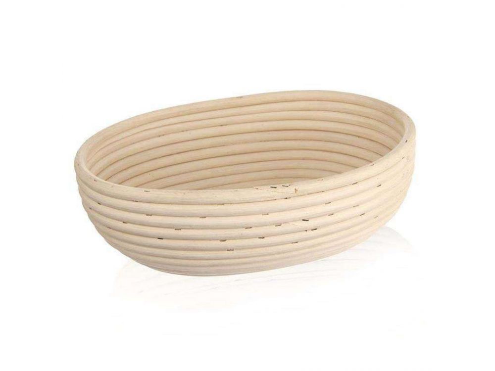 Rattan bread proofing basket - Orion - oval, 28 cm