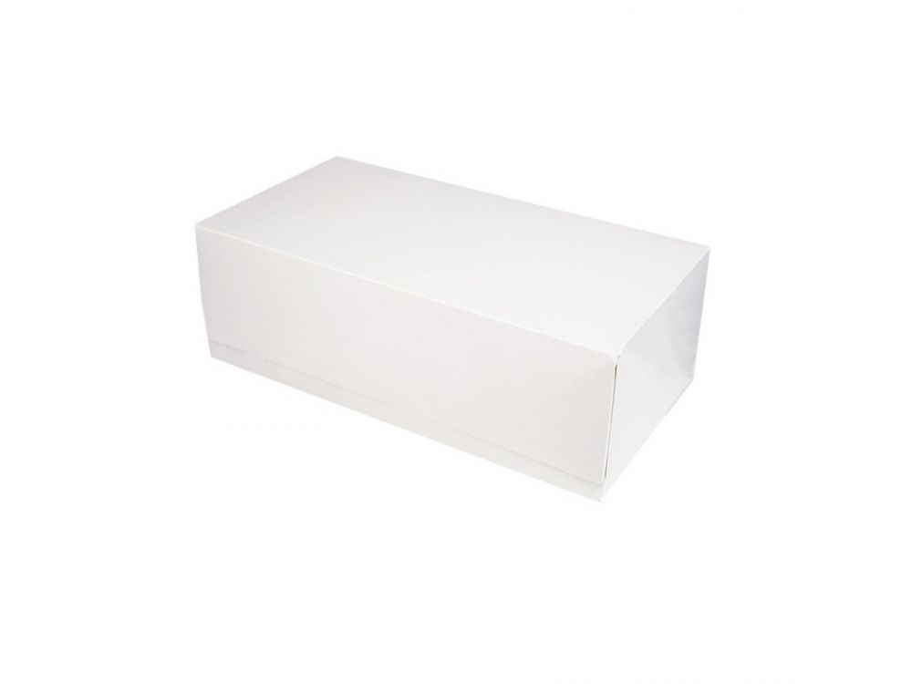 Pudełko na tort - białe, 26 x 14 x 9 cm