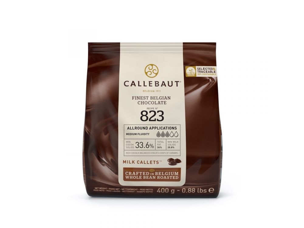 Belgian chocolate - Callebaut - milk callets, 400 g