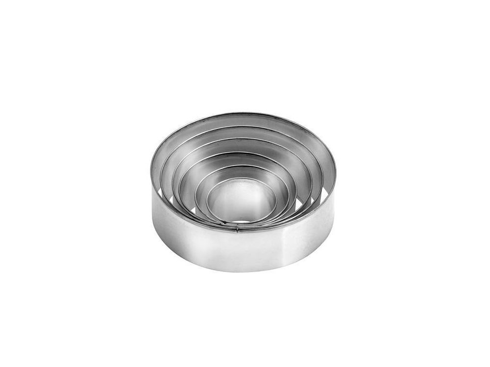 Set of cookie cutters - Tescoma - round, 6 pcs.