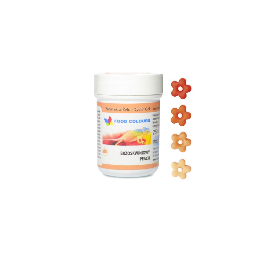 Food coloring gel in a jar - Food Colors - peach, 35 g