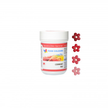 Food coloring gel in a jar - Food Colors - red, 35 g
