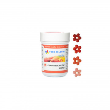 Food coloring gel in a jar - Food Colors - sunny red, 35 g