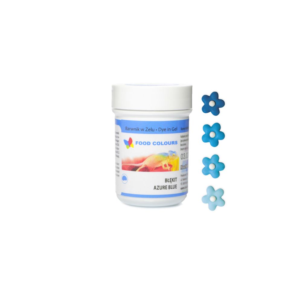 Food coloring gel in a jar - Food Colors - azure blue, 35 g