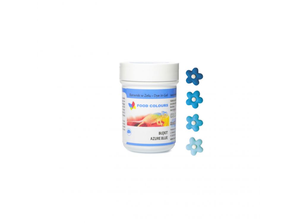 Food coloring gel in a jar - Food Colors - azure blue, 35 g