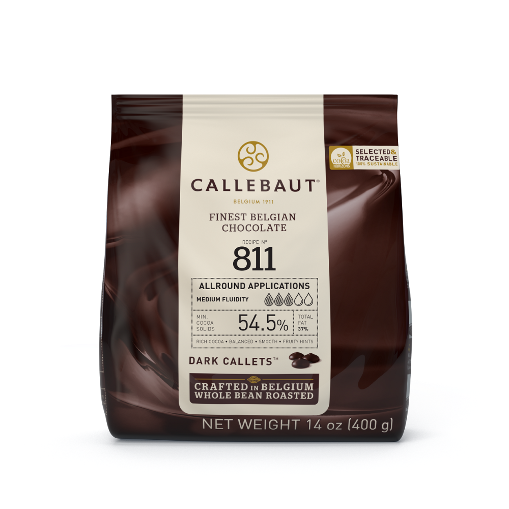 Czekolada belgijska w pastylkach - Callebaut - ciemna, 400 g