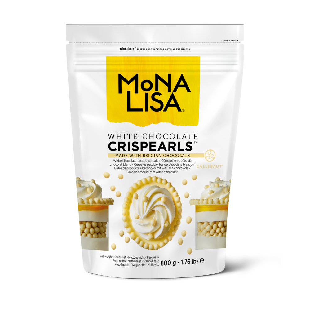 Decorative Crispearls - Mona Lisa - white chocolate, 800 g