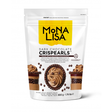 Decorative Crispearls - Mona Lisa - dark chocolate, 800 g