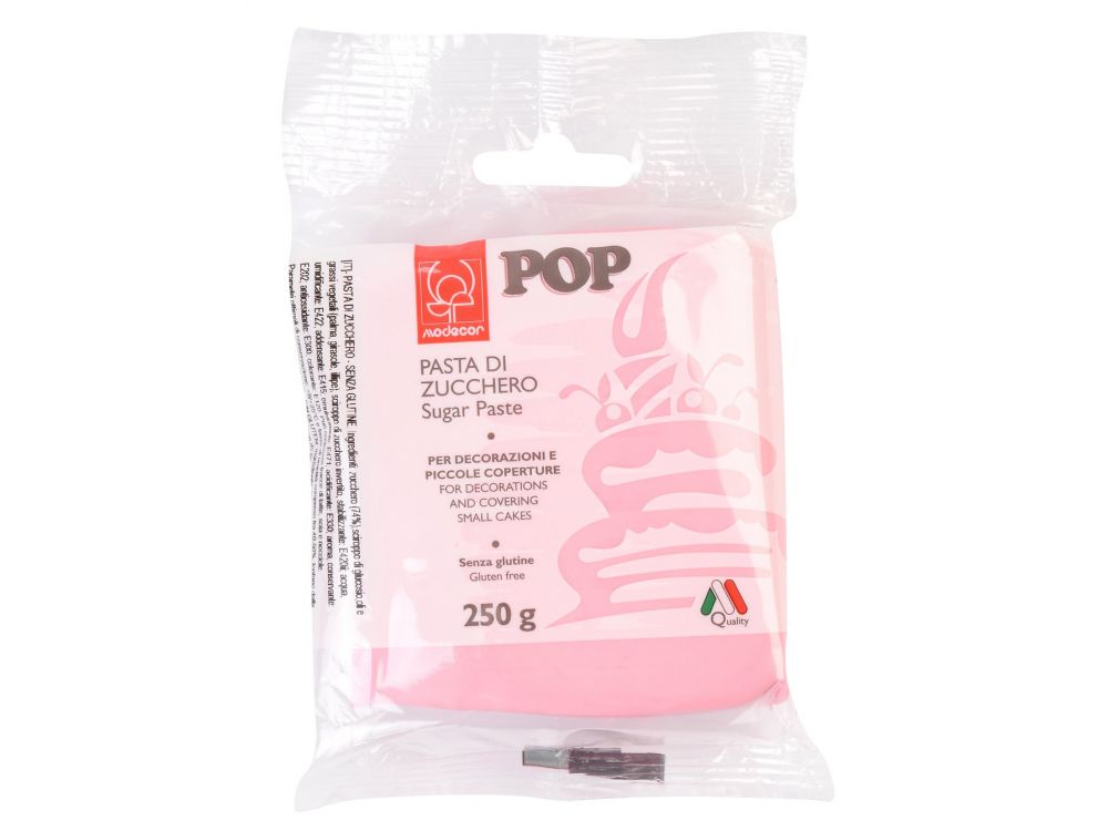 Masa cukrowa, fondant Pop - Modecor - różowa, 250 g