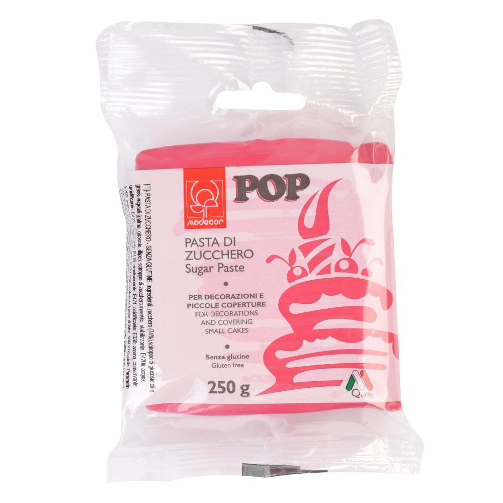 Sugar paste, fondant Pop - Modecor - fuchsia, 250 g