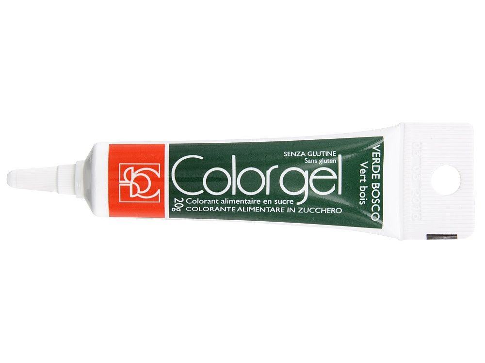 Barwnik spożywczy w żelu Colorgel - Modecor - ciemnozielony, 20 g