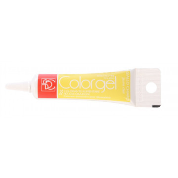 Color gel in tube - Modecor - pale yellow, 20 g
