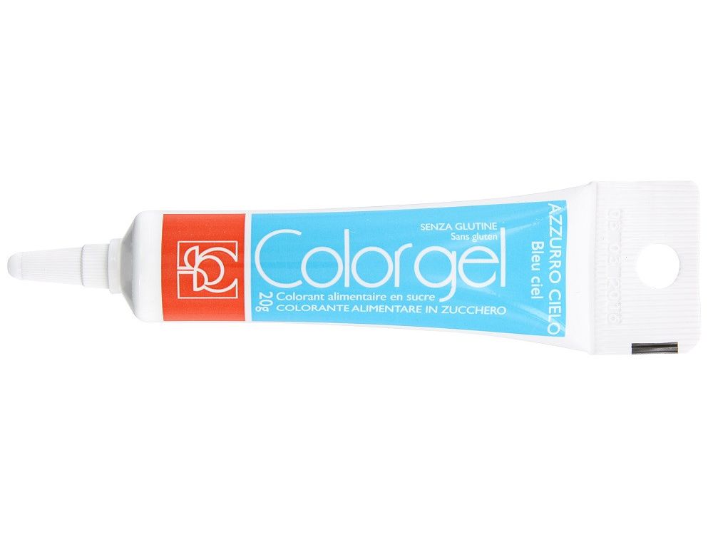 Color gel in tube - Modecor - sky blue, 20 g