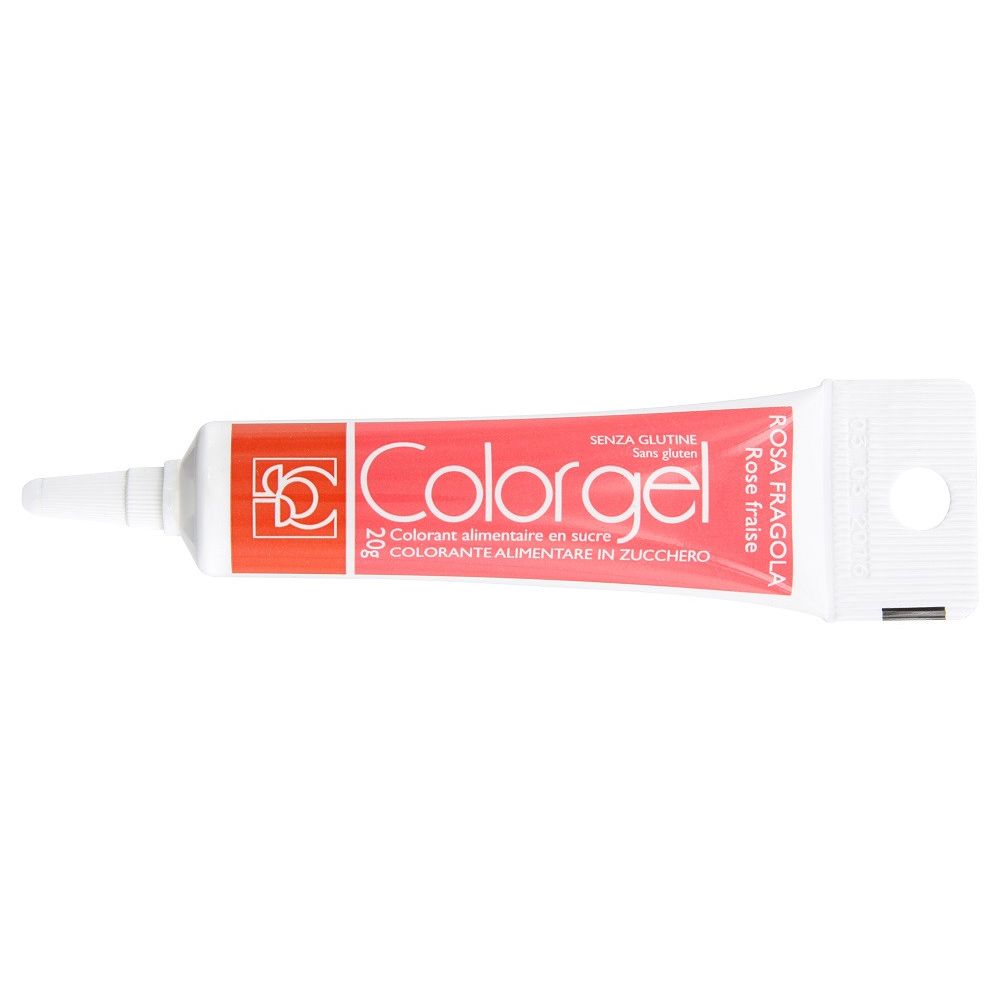 Color gel in tube - Modecor - strawberry pink, 20 g