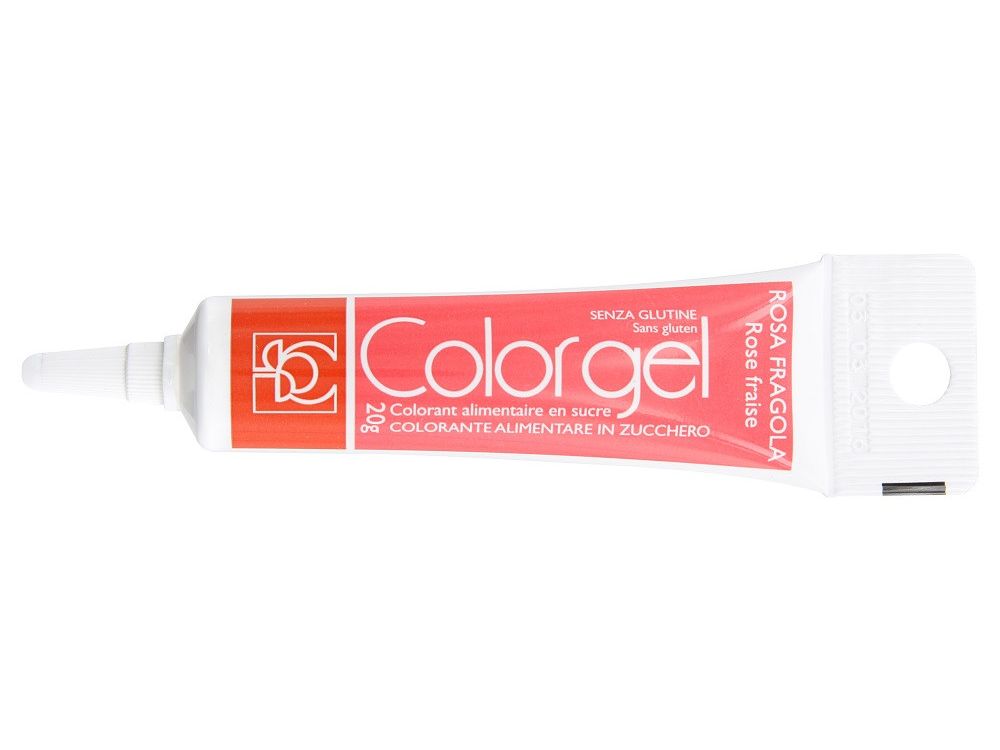Barwnik spożywczy w żelu Colorgel - Modecor - różowy, 20 g