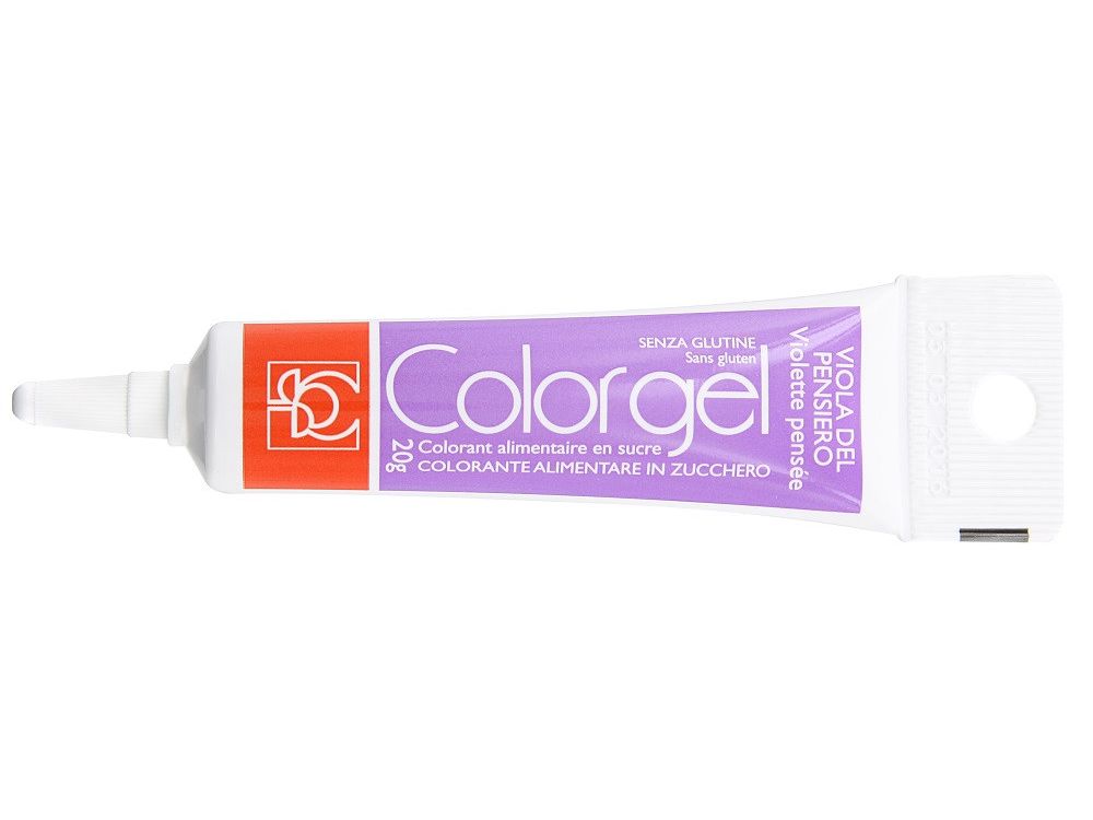 Barwnik spożywczy w żelu Colorgel - Modecor - fioletowy, 20 g