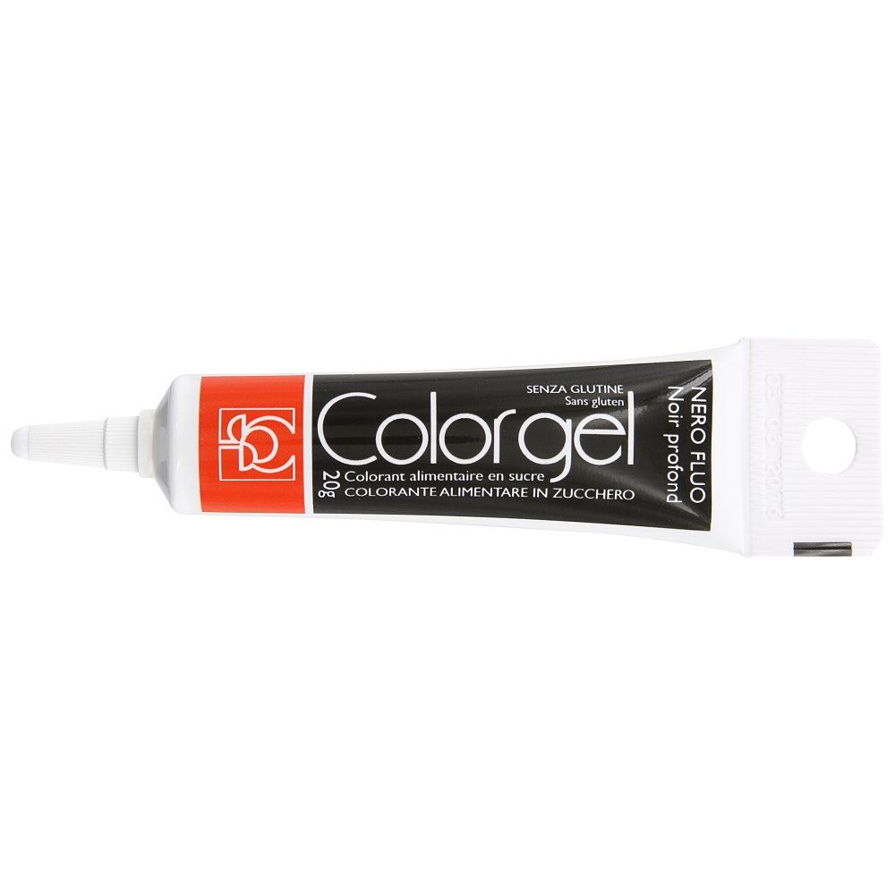 Barwnik spożywczy w żelu Colorgel - Modecor - czarny, 20 g